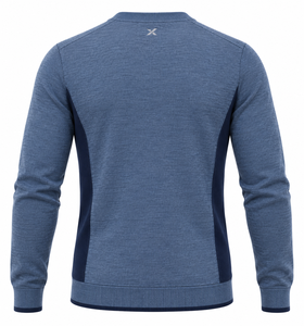 Golf Sweaters, Pullovers & Knitted <b>Layers</b> Golf Clothing | Blue Six Color Variations | OEM ODM Manufacturer | X Sports City | - Product Image 2