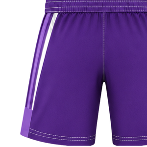 Customized Purple <b>White</b> Rugby <b>Shorts</b> Team Uniform Breathable Lightweight Custom Training Sportswear Athletic Performance <b>Shorts</b> - Product Image 3