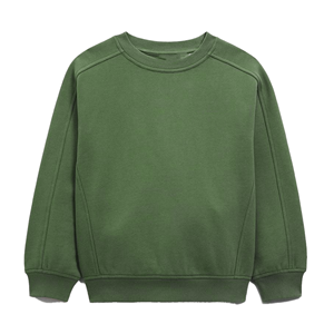 เสื้อสเวตเชิ้ตคอกลมแบบยูนิเซ็กซ์ สีพื้น ผ้าฟลีซคอตตอน ทรงโอเวอร์ไซส์ สวมใส่สบายๆ สำหรับฤดูใบไม้ร่วง แขนเสื้อปกติ - Product Image 5