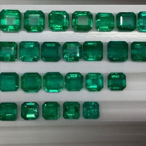 Asscher สี่เหลี่ยมไม่ร้อนธรรมชาติตัดคุณภาพดี5มม. ถึง7มม. สอบเทียบแซมเบียมรกตจำนวนมากผลิตเครื่องประดับ100% สีธรรมชาติ - Product Image 4