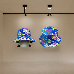 Chapeau Bob Personnalisé Imprimé à Motifs 100% Coton Vert Tropical – Casquette d'Été Unisexe à Imprimé Jungle pour Activités Décontractées en Extérieur – Vente Flash - Product Image 3