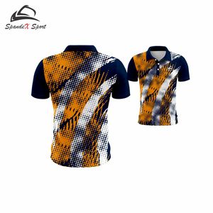 เสื้อยืดกราฟิกถักคุณภาพสูง 100% โพลีเอสเตอร์สำหรับผู้ชาย พิมพ์โลโก้ตามสั่ง แขนสั้น สวมใส่สบาย สีตามสั่ง - Product Image 2