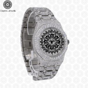 Montre de luxe Charm Jewels en acier inoxydable, cadran rond de 38 mm, cristal saphir, mouvement à quartz, design tendance pour femmes - Product Image 3