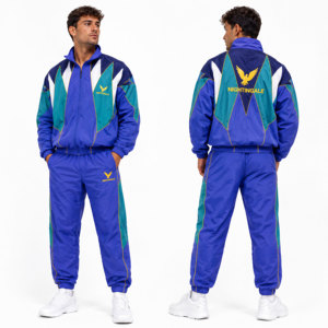 Nuevo Conjunto de Dos Piezas de Chaqueta y Pantalón Cortavientos de Invierno 2026, Personalizado con Logotipo OEM, Tejido de Poliéster/Algodón, Secado Rápido, Ropa Casual para Hombre - Product Image 2