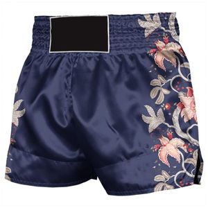 Pantalones Cortos de Boxeo Sublimados de Alta Calidad para Muay Thai, Kickboxing y Combate, con Logotipo Personalizado - Product Image 4