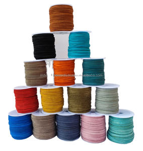 Cordon en cuir suédé plat véritable de couleur tan, vente en gros, directement de l'usine, doux, durable, pour bijoux, porte-clés, bracelets, Reliance - Product Image 4