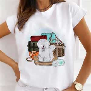 Nueva Camiseta de Manga Corta Casual para Mujer, Estampada con SMILE, Tejido Jersey Regular con Spandex - Product Image 6