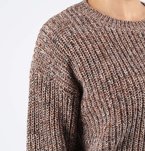 Suéter Casual Moderno para Mujer - Jersey de Punto Acanalado con Cuello Redondo - Prenda de Punto Ligera y Cómoda para Invierno, Transpirable 2026 - Product Image 3