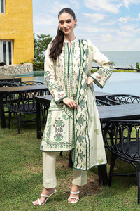 Ensemble Kurta traditionnel pour femmes, en lin, longueur cheville, brodé, coupe ample, vêtements décontractés, style Inde Pakistan - Product Image 4