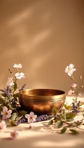 Bol chantant pour la méditation profonde et la relaxation avec baguette de frappe, adapté à la musique de guérison des chakras - Product Image 6