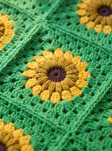 Women's Crocheted Floral <b>Cardigan</b> Full Sleeve O-Neck Bohemian Style 100% Acrylic Open Stitch Regular Length - Product Image 4