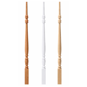 Balaustre Cuadrado de Álamo Ecológico Moderno a Bajo Precio, Piezas de Escalera con Cabezal Blanco Imprimado para Hotel, Villa, Balcón, Escalera, 1 Año de Garantía - Product Image 1