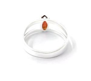 Marquise Cut <b>Garnet</b> Birthstone Gemstone <b>Ring</b> 925 Sterling <b>Silver</b> Handcrafted jewelry gift for her - Product Image 3