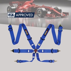Cinturón de Seguridad Profesional de Poliéster de 3 Pulgadas y 6 Puntos con Bloqueo de Cojín para Automóviles de Carreras, Homologado por la FIA - Product Image 3