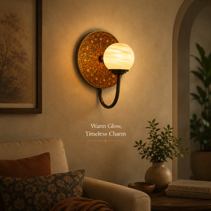 Handcrafted Bronze Wall <b>Sconce</b> LED Glass Globe Decorative Wall Lamp Traditional Luxury Vintage <b>Lighting</b> Fixture for Home Hotel - Product Image 3