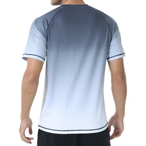 Chemise en jersey de soie/coton à manches courtes pour homme, coupe classique, séchage rapide, idéale pour la gym, la plage et les activités sportives (vente en gros) - Product Image 4