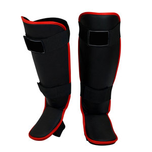 Nouvel Arrivage Protège-tibias Jumeaux Sur Mesure en Cuir Véritable avec Protection du Voûte Plantaire pour le Kickboxing - Product Image 6