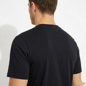 Ensemble T-shirt et short en coton blanc uni pour homme – Col rond, tenue décontractée d'été, respirant, tricoté, deux pièces - Product Image 6