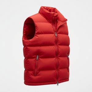 Sleeveless Winter Jackets Custom logo Cotton Puffer Vest Winter Windproof Mens Vest Puffer Crop Puffer Vest Men - Product Image 4