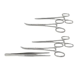 Juego de Instrumentos Quirúrgicos Manuales de Acero Inoxidable, Tijeras, Pinzas, Pinzas de Presión, Bandeja para Cirugía Oftálmica, Uso Médico en Hospitales y Clínicas - Product Image 3