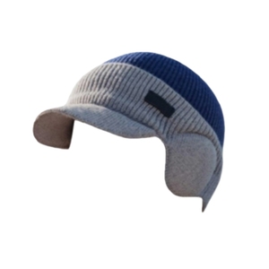 Gorra de visera de punto personalizada para mujer, elegante gorra deportiva tipo béisbol con orejeras cálidas y suaves para clima frío, visera sin parte trasera - Product Image 2
