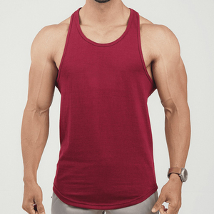Débardeur Homme Coupe Boxy Courte en Coton Côtelé à Séchage Rapide avec Logo Personnalisé – Idéal Sport & Gym – Été - Product Image 4