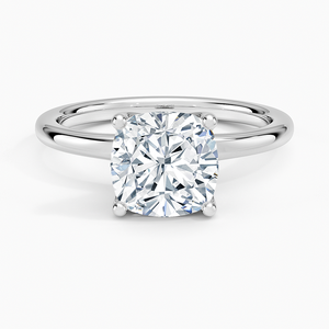 BOJ <b>Ring</b> 076 Cushion Cut 925 <b>Silver</b> Halo Prong Stone <b>Solitaire</b> Diamond <b>Ring</b> 2ct D Color VVS1 Moissanite GRA Certified Low Price - Product Image 1