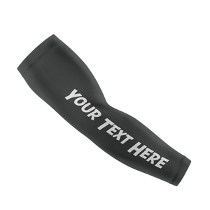Manguitos de compresión negros de poliéster personalizados de calidad premium al por mayor con protección solar UPF50+ para hombre 2026 - Product Image 1