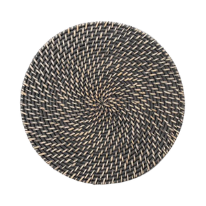 Birthday Party Rattan <b>Table</b> <b>Mat</b> Hand-Made <b>Round</b> Placemat for Fun Celebration Decor Natural Woven Underplate - Product Image 1