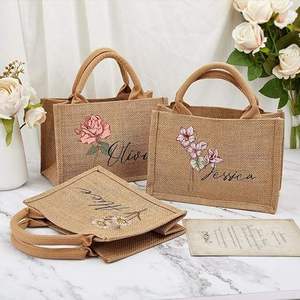 Bolsa de Yute Plegable Reutilizable y Sostenible de Primera Calidad, Diseño Ligero y Duradero, Capacidad de 1.9L para Compras y Viajes al Aire Libre - Product Image 4