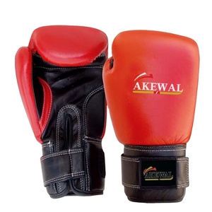 Gants de boxe professionnels unisexes de haute qualité en cuir de vachette personnalisés avec logo disponible en stock - Product Image 1