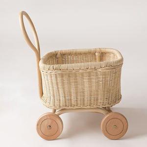 Landau de poupée en rotin fait à la main de premier choix pour enfants de 10 ans poussette pour une nuisette jouets pour enfants les plus vendus - Product Image 2
