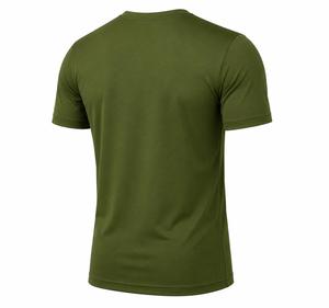 T-shirt personnalisé pour homme, manches courtes, col rond, séchage rapide, coupe classique, jersey 180 grammes, impression par transfert thermique, logo sur le devant - Product Image 3