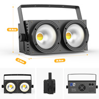 U`King 200W COB Blinder Par Light 2 Yeux Blanc Froid + Blanc Chaud 2-en-1 Projecteur Blinder pour Scène, DJ, Fête, Club, Mariage