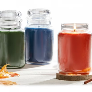 GLASS JAR <b>CANDLE</b> <b>candles</b> Decoration-for Christmas Easter Birthday & Valentine's Day - Product Image 1