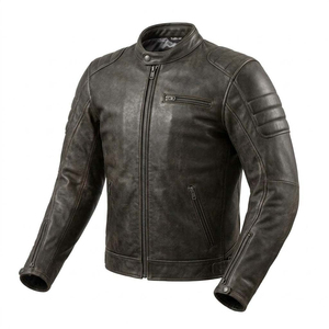 Ropa Cómoda para Motociclistas, Chaqueta Clásica para Motociclistas, Ropa Exterior Moderna para Hombre, Chaqueta de Cuero Duradera, Chaqueta de Moda de Alta Calidad - Product Image 2