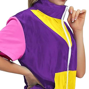 Conjunto Corto de Chaqueta y Pantalones Cortos Deportivos para Mujer, con Logotipo Personalizado por Sublimación, Resistente al Viento y al Agua, de 2 Piezas - Product Image 6