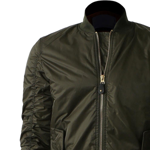 Men's Olive Green Bomber <b>Jacket</b> Covered Button Closure Square Collar Casual <b>Waterproof</b> Polyester Slim Fit <b>Long</b> Patchwork Autumn - Product Image 6