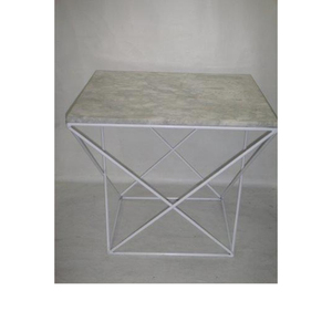Mesa de Centro Moderna con Tapa de Mármol y Estructura Metálica, Mueble Decorativo para Sala de Estar Estilo Mid-Century - Product Image 1