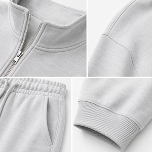 Stylish Women Winter Hooded Tracksuit Solid Breathable Soft 100% Cotton Fabric Regular Fit <b>Lightweight</b> Drawstring Side Pockets - Product Image 4