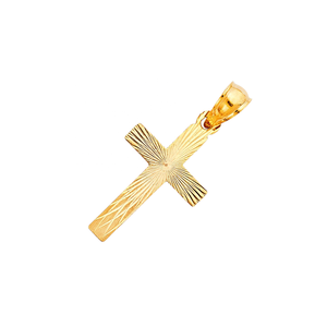 Brand New 18K Plaqué Or Croix Charme Pendentif Collier Super À La Mode Classique Diamant Style pour Femmes Hommes Enfants Alliage Christian - Product Image 3