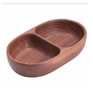 Bandeja de Servir de Madera Rústica Moderna de Dos Compartimentos, Móvil, para Bautizos, Cumpleaños, Catering y Hostelería, Venta al Por Mayor - Product Image 5