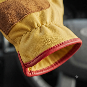 Reinforced Goat Grain Leather Durable Anti-Slip <b>Driver</b> <b>Gloves</b> New Design Custom Logo Heavy Duty Heat Resistant Work SAFETY - Product Image 4