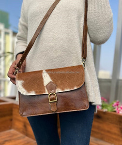 New Real Cowhide Leather Purse Western Women Crossbody Bags Hot Sale Cow Hide Hair on Leather Sling Bag <b>Genuine</b> Leather Handbags - Product Image 4