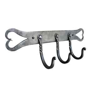 Wall Mounted Black Powder Coated Finished Iron Hanger For Decor Gifting For Bathroom Organizer For Lawn Organizer For Closet - Product Image 3