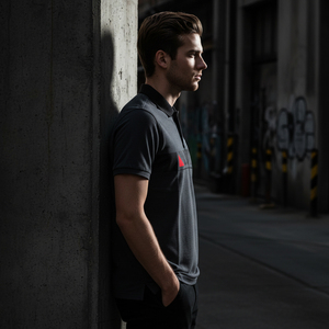 Polo Oversize para Hombre, Estilo Urbano, Hombros Caídos, Corte Holgado, Camiseta Polo Personalizada, Moda Urbana, Ropa al por Mayor - Product Image 4