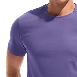 T-shirt pour homme en coton 100% avec logo personnalisé imprimé OEM, col rond, respirant, séchage rapide, coupe régulière, manches courtes, disponible en différentes tailles - Product Image 1