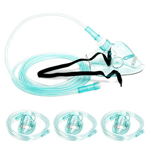 <span class=keywords><strong>Masque</strong></span> à oxygène médical pour adultes et enfants de marque OEM avec tube, tailles S-XL, certifié CE ISO, stérilisé à l'oxygène stérile, dispositif médical de classe I - Product Image 1