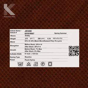 Tela de Terciopelo Elástica de 260 GSM, Mezcla de Algodón, Poliéster y Spandex, Acabado Suave y Transpirable, Ideal para Pantalones Chinos y Prendas de Vestir - Product Image 4