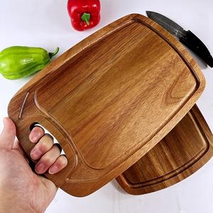 Elegante Tabla de Cortar con Bordes Curvos Lisos, Mango de Fácil Agarre, Superficie Apta para Cuchillos, Ideal para Cortar, Servir y Exhibir - Product Image 6